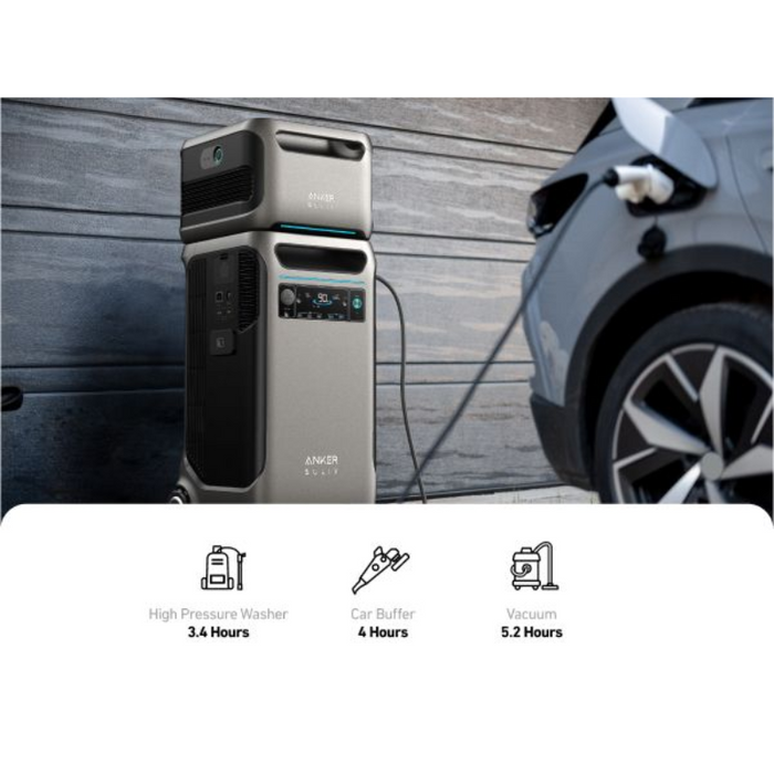 Anker SOLIX F3800 Expansion Battery | Add 3.84kWh Per Pack | Expand Up to 26.9kWh | 10-Year Lifespan | 5-Year Warranty