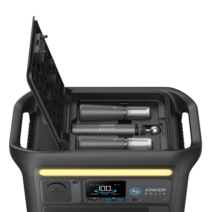 Anker SOLIX C800X Portable Power Station | 768Wh / 1,200W | 10 Ports + 3-Mode Camping Light | Fast Solar & Wall Recharge | 5-Year Warranty