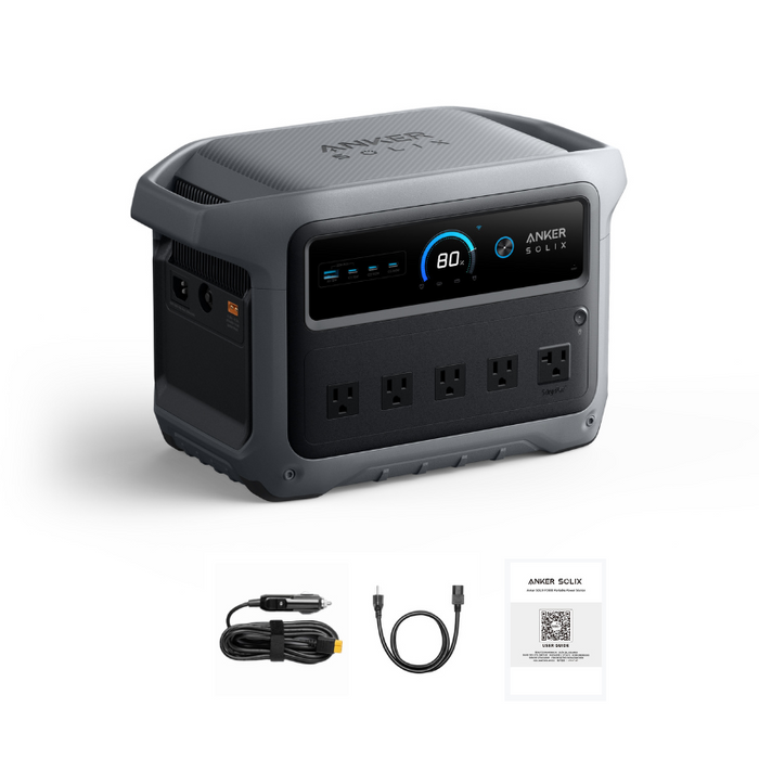 Anker SOLIX C1000 Gen2 Portable Power Station | 2,000W / 1,024Wh | UltraFast Charging | Solar Generator Kit Options | 5-Year Warranty