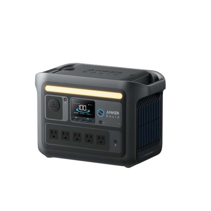 Anker SOLIX C800X Portable Power Station | 768Wh / 1,200W | 10 Ports + 3-Mode Camping Light | Fast Solar & Wall Recharge | 5-Year Warranty