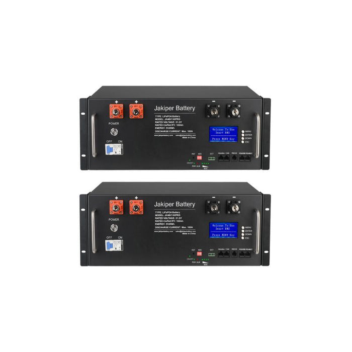 Jakiper [PRO] Lithium Battery | 48V / 100Ah | 5,120wH / 5.12KwH Server Rack Battery