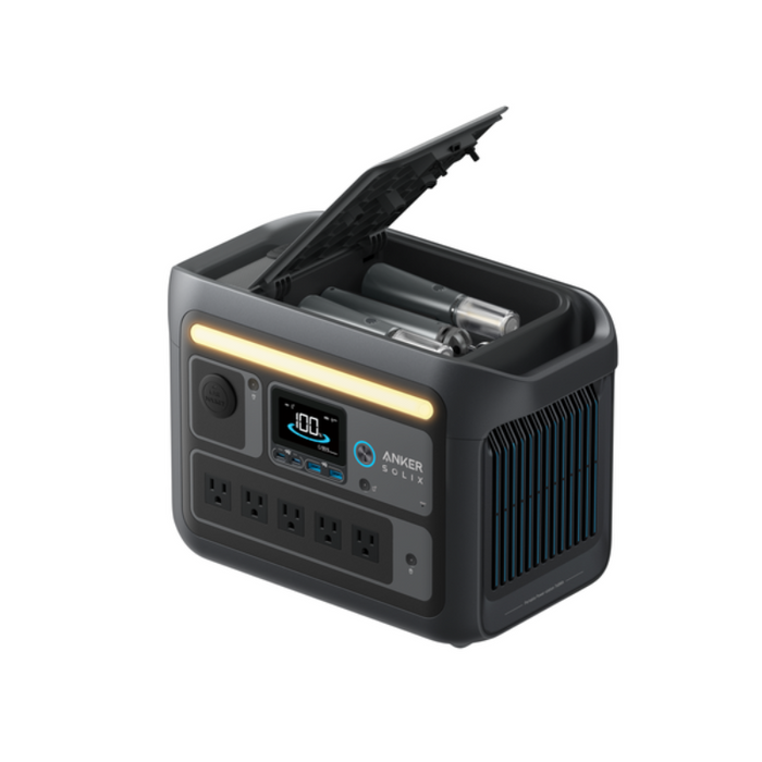 Anker SOLIX C800X Portable Power Station | 768Wh / 1,200W | 10 Ports + 3-Mode Camping Light | Fast Solar & Wall Recharge | 5-Year Warranty