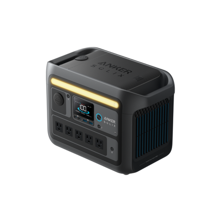 Anker SOLIX C800X Portable Power Station | 768Wh / 1,200W | 10 Ports + 3-Mode Camping Light | Fast Solar & Wall Recharge | 5-Year Warranty
