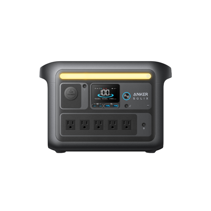 Anker SOLIX C800X Portable Power Station | 768Wh / 1,200W | 10 Ports + 3-Mode Camping Light | Fast Solar & Wall Recharge | 5-Year Warranty