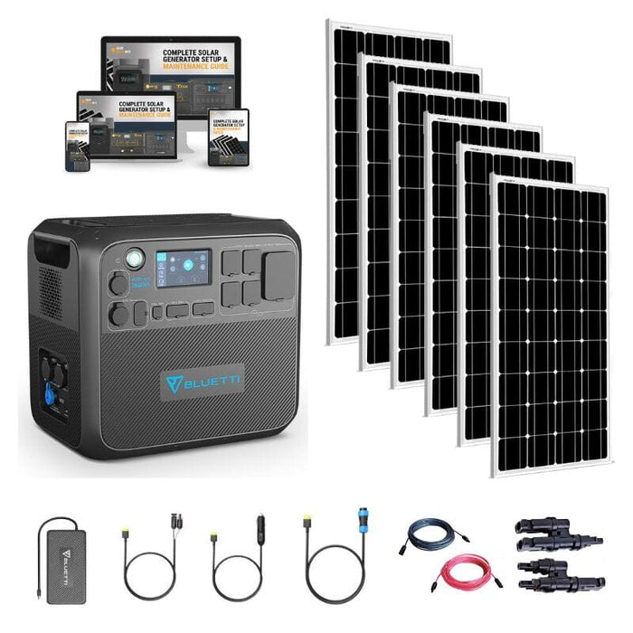 Bluetti AC200 [MAX] Portable Power Station Solar Kits + Choose Your Custom Bundle | Complete Solar Kit