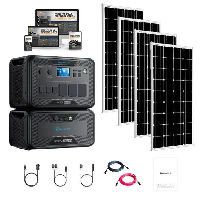 Bluetti AC500 Portable Power Station Solar Kits + Choose Your Custom Bundle | Complete Solar Kit
