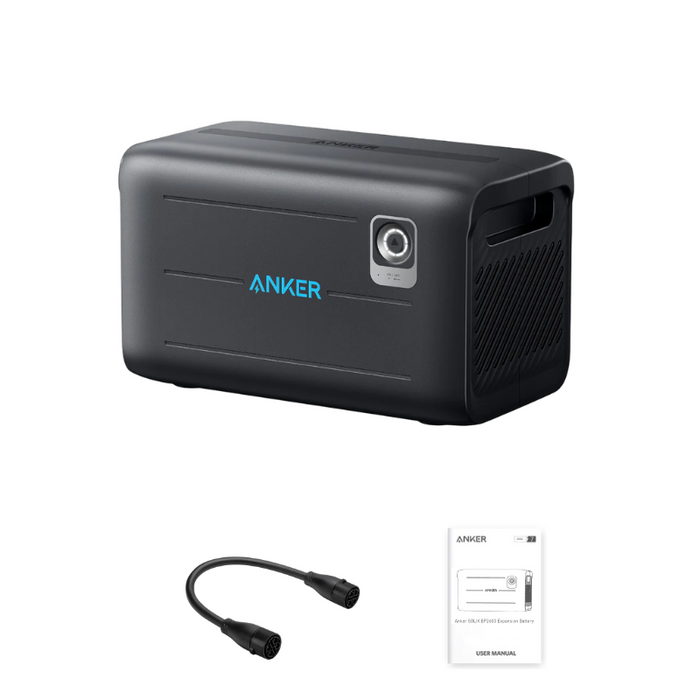 Anker SOLIX BP2600 Expansion Battery | 2,560Wh LiFePO4 | Doubles Capacity to 5,120Wh | 10-Year Lifespan | 5-Year Warranty