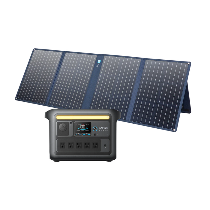 Anker SOLIX C800X Portable Power Station | 768Wh / 1,200W | 10 Ports + 3-Mode Camping Light | Fast Solar & Wall Recharge | 5-Year Warranty
