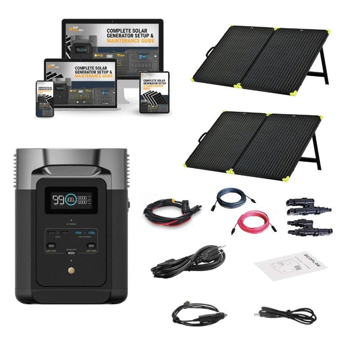 EcoFlow DELTA 2 Portable Power Station Solar Kits + Choose Your Custom Bundle | Complete Solar Kit