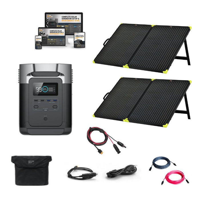 EcoFlow Delta Portable Power Station Solar Kits + Choose Your Custom Bundle | Complete Solar Kit