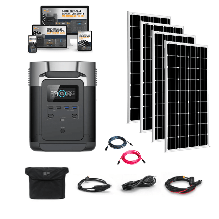 EcoFlow Delta Portable Power Station Solar Kits + Choose Your Custom Bundle | Complete Solar Kit