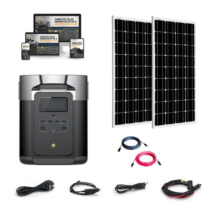 EcoFlow DELTA 2 Portable Power Station Solar Kits + Choose Your Custom Bundle | Complete Solar Kit