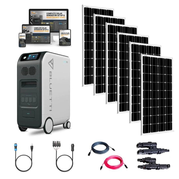 Bluetti EP500 [PRO] 5,100wh / 3,000W Solar Kits - Portable Power Station + Choose Your Custom Bundle | Complete Solar Generator Kit