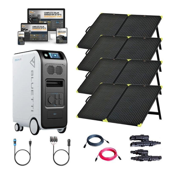 Bluetti EP500 [PRO] 5,100wh / 3,000W Solar Kits - Portable Power Station + Choose Your Custom Bundle | Complete Solar Generator Kit