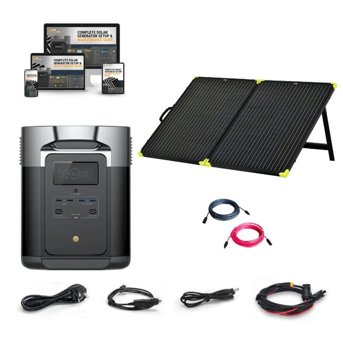 EcoFlow DELTA [MAX] Solar Kits - 2,400W / 2,016Wh Portable Power Station + Choose Your Custom Bundle | Complete Solar Generator Kit