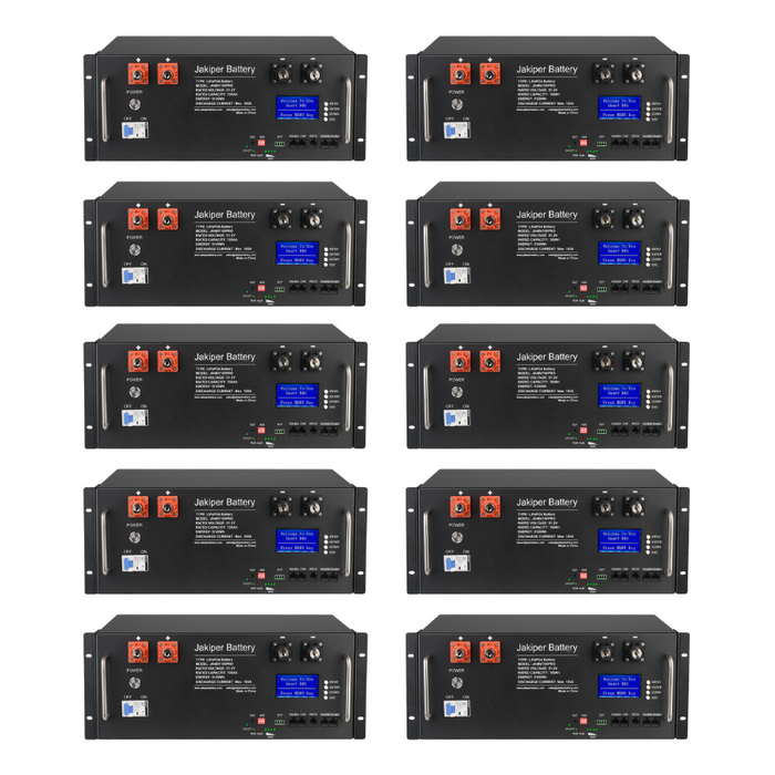 Jakiper [PRO] Lithium Battery | 48V / 100Ah | 5,120wH / 5.12KwH Server Rack Battery
