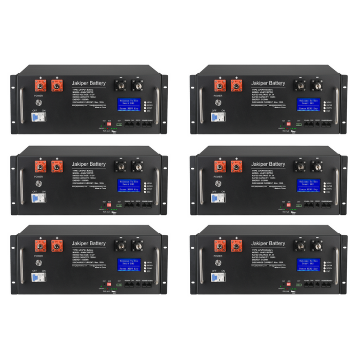 Jakiper [PRO] Lithium Battery | 48V / 100Ah | 5,120wH / 5.12KwH Server Rack Battery