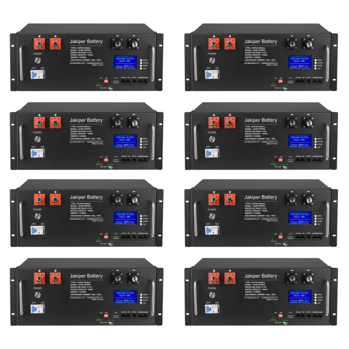 Jakiper [PRO] Lithium Battery | 48V / 100Ah | 5,120wH / 5.12KwH Server Rack Battery