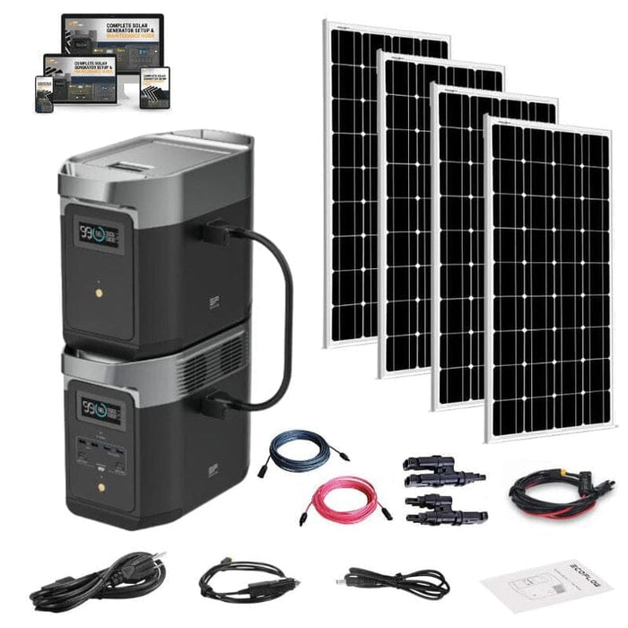 EcoFlow DELTA 2 Portable Power Station Solar Kits + Choose Your Custom Bundle | Complete Solar Kit