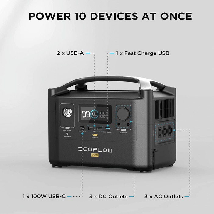 EcoFlow RIVER [PRO] 720wH / 600W Portable Power Station