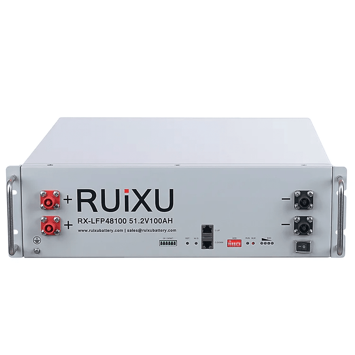 RX-LFP48100 | 19" Rack Mounted 3U Battery Module | UL1973 Certified | UL9540 Pending - ShopSolar.com