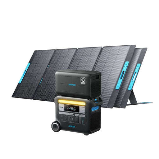 Anker SOLIX F2000 with Expansion Battery and 2× Solar Panel (400W) - ShopSolar.com