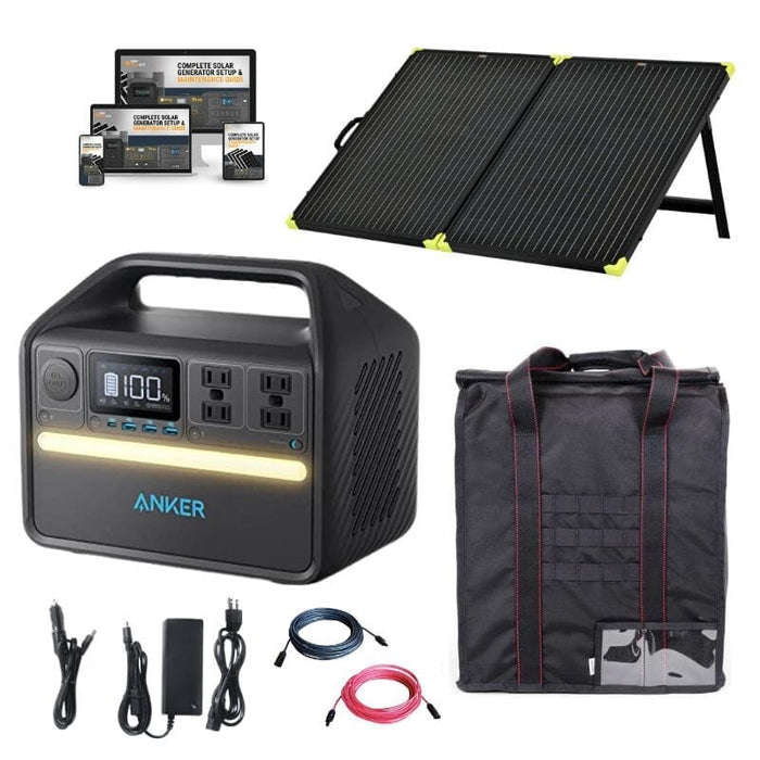 Anker 535 PowerHouse 512Wh / 500W Portable Power Station + Choose Your Custom Bundle | Complete Solar Kit - ShopSolar.com