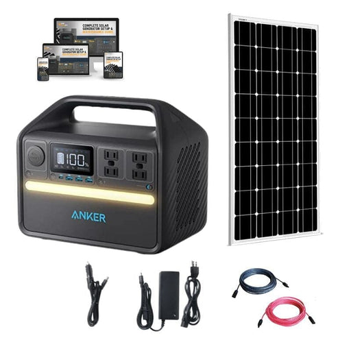Anker 535 PowerHouse 512Wh / 500W Portable Power Station + Choose Your Custom Bundle | Complete Solar Kit - ShopSolar.com