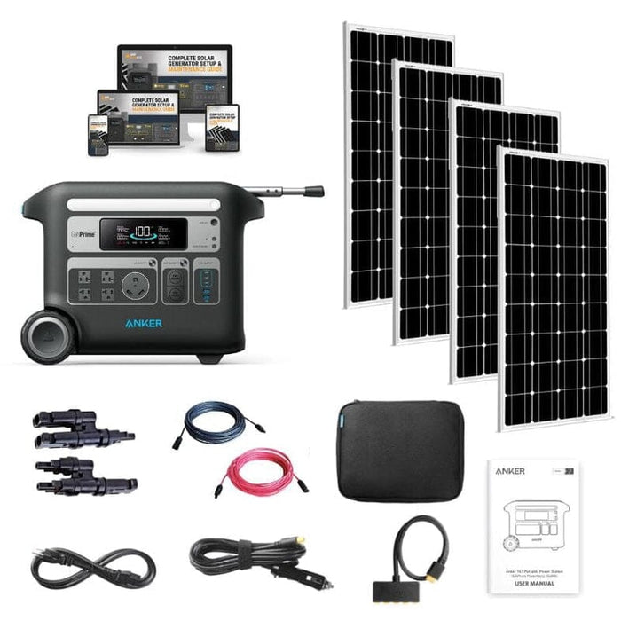 Anker SOLIX F2000 [PowerHouse 767] - 2,048Wh / 2,400W Portable Power Station + Choose Your Custom Bundle | Complete Solar Kit - ShopSolar.com