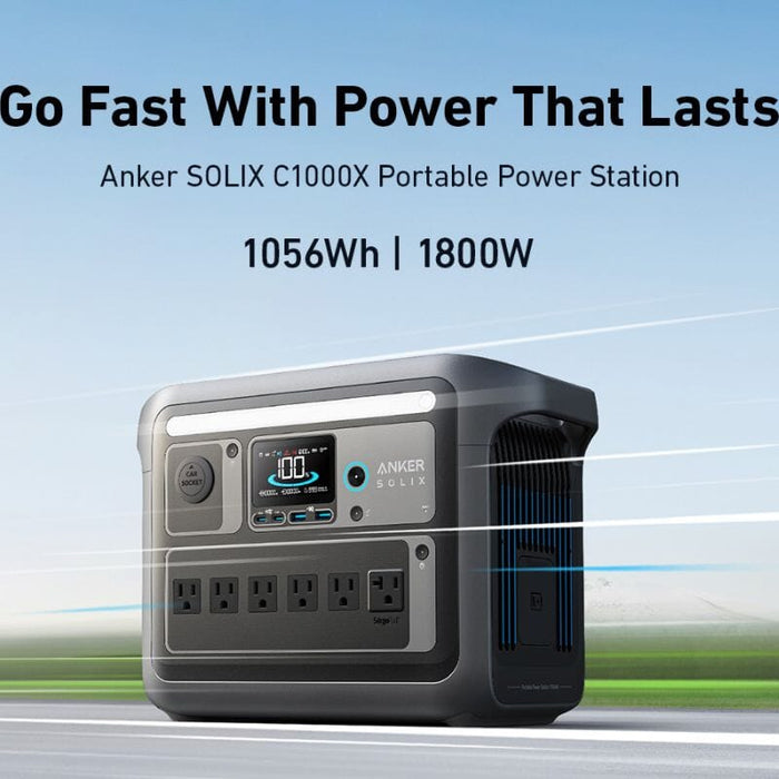 Anker SOLIX C1000X 1056Wh / 1800W Portable Power Station + Choose Your Custom Bundle | Complete Solar Kit - ShopSolar.com