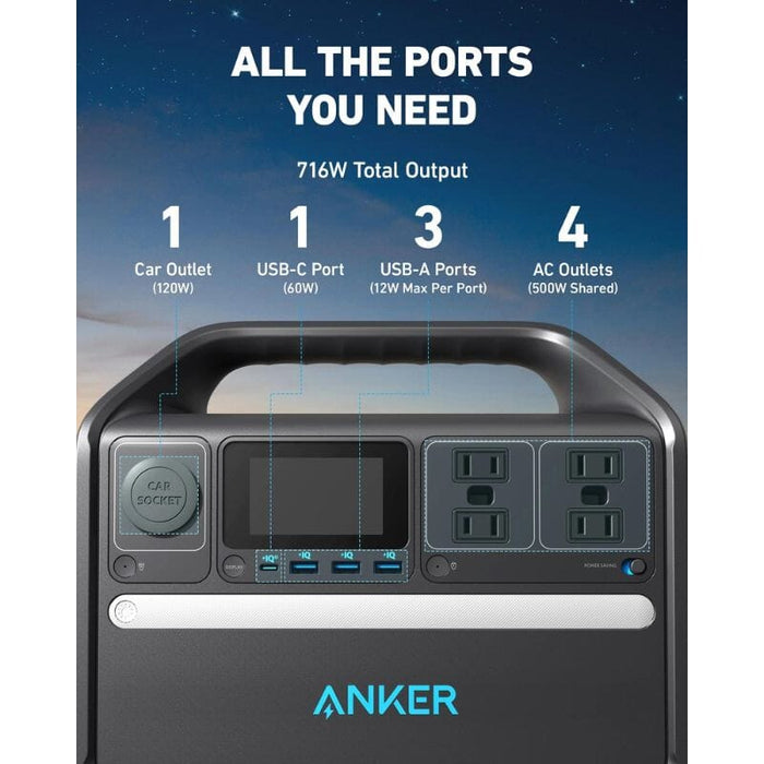 Anker 535 PowerHouse 512Wh / 500W Portable Power Station + Choose Your Custom Bundle | Complete Solar Kit - ShopSolar.com