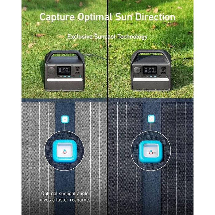 Anker 625 Portable Solar Panel [100 Watts] Compatible with Powerhouse 256Wh, 512Wh, & 1229Wh - ShopSolar.com