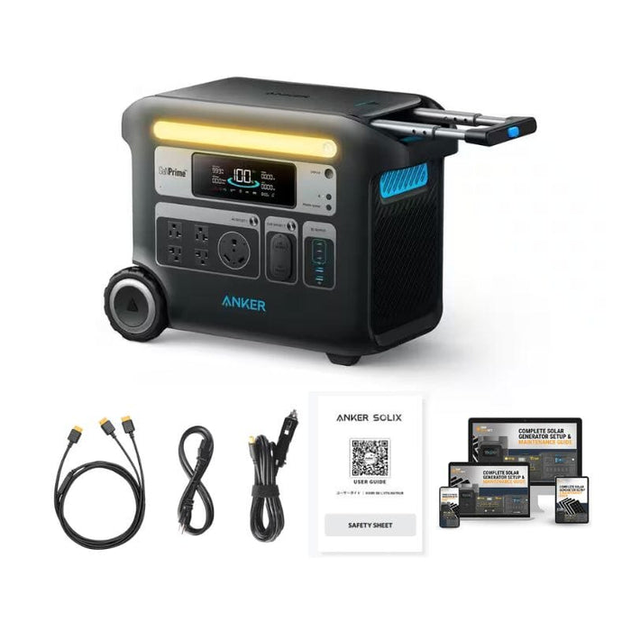 Anker Solix F2600 2,560Wh / 2,400W Portable Power Station + Choose Your Custom Bundle | Complete Solar Kit - ShopSolar.com