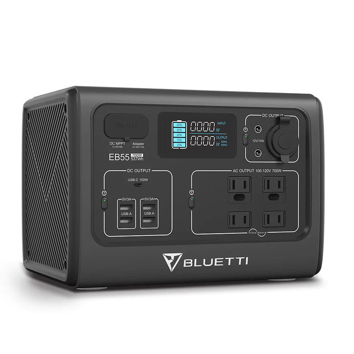 BLUETTI EB55 Portable Power Station | 700W 537Wh