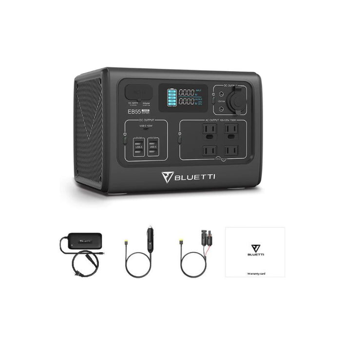 BLUETTI EB55 Portable Power Station | 700W 537Wh