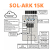 Sol-Ark 15K 120/240/208V 48V [All-In-One] Pre-Wired Hybrid Solar Inverter | 10-Year Warranty - ShopSolar.com